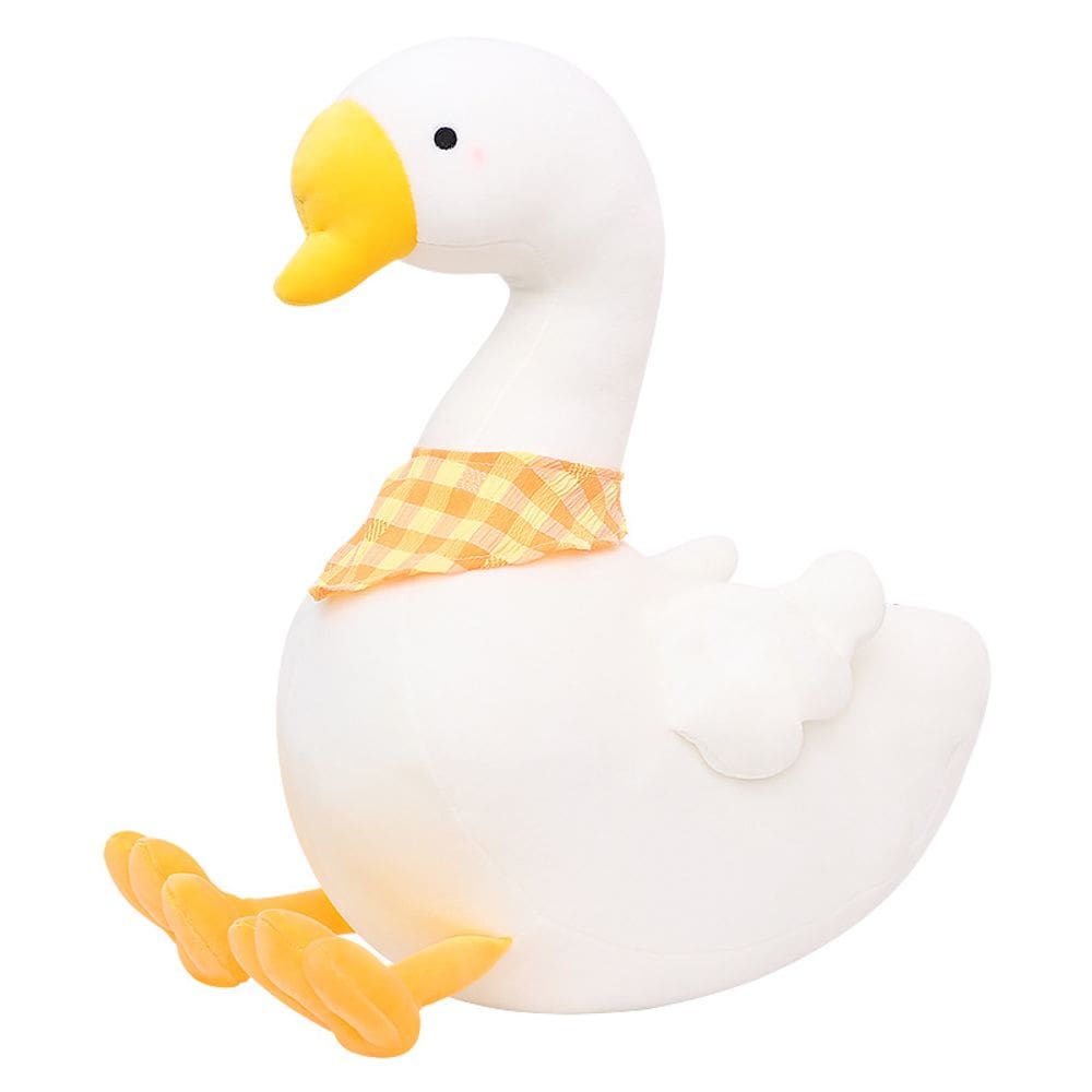 Brinquedo de pelúcia Stuffed Animal Goose White 40cm para crianças e adultos