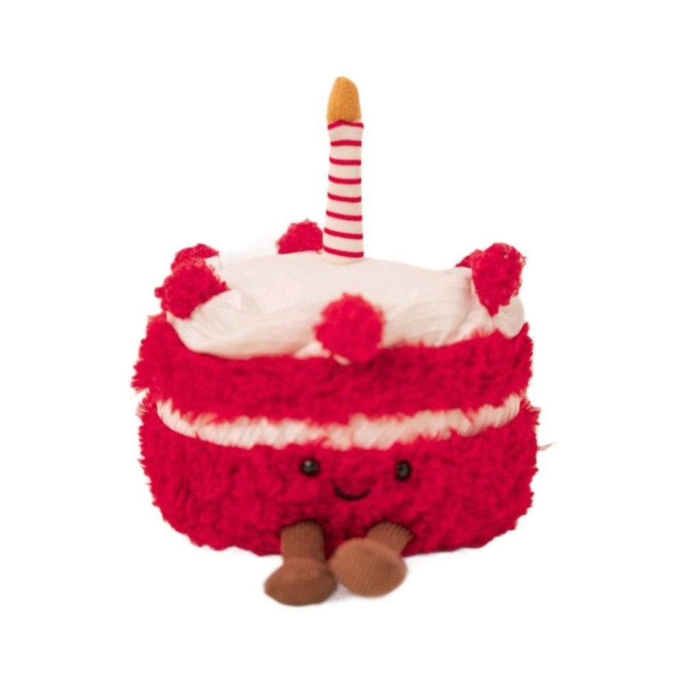 Brinquedo de pelúcia Cartoon Cake Doll, morango vermelho recheado macio