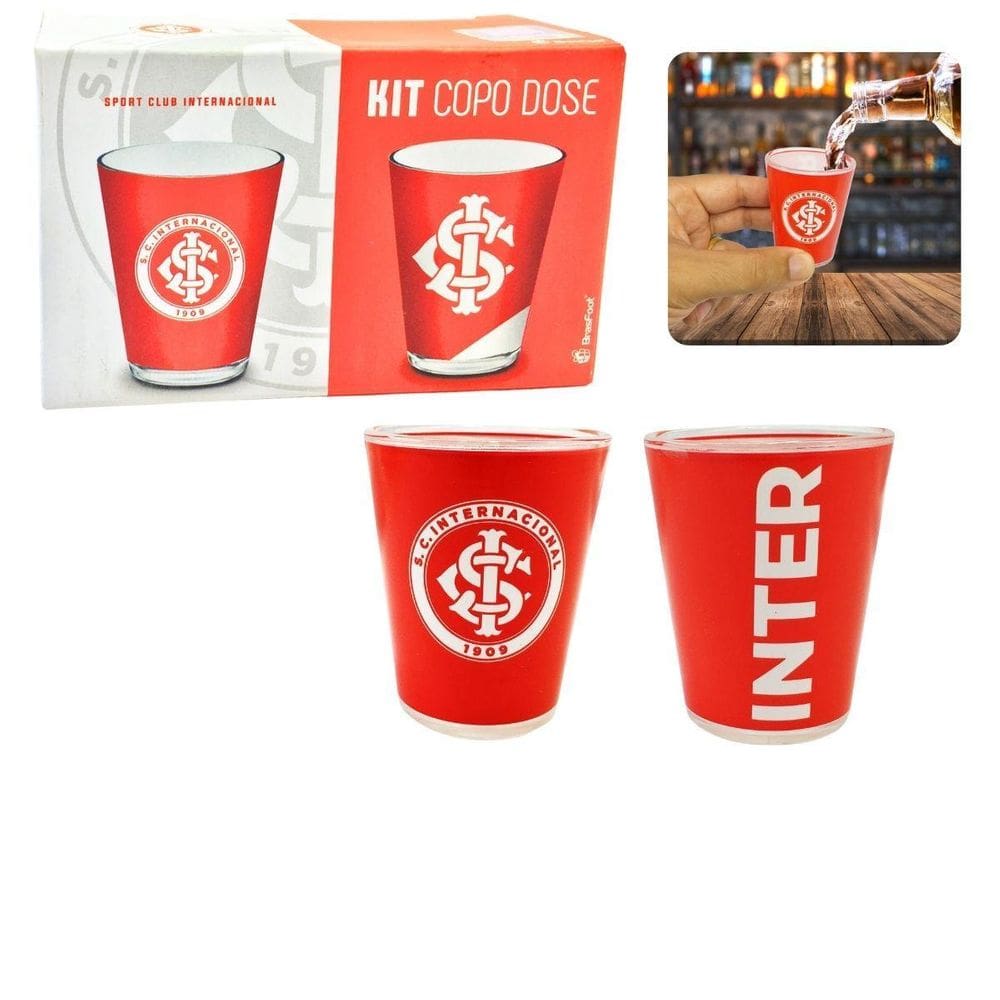 Kit 2Un Copo Vidro Dose Shot 60Ml Pinga Cachaça Tequila Time