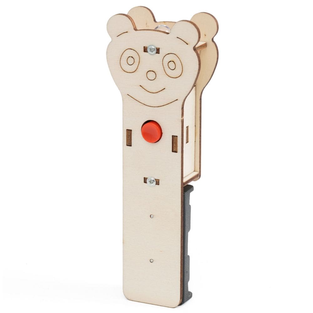 Kit científico: lanterna DIY de madeira com luz LED para crianças