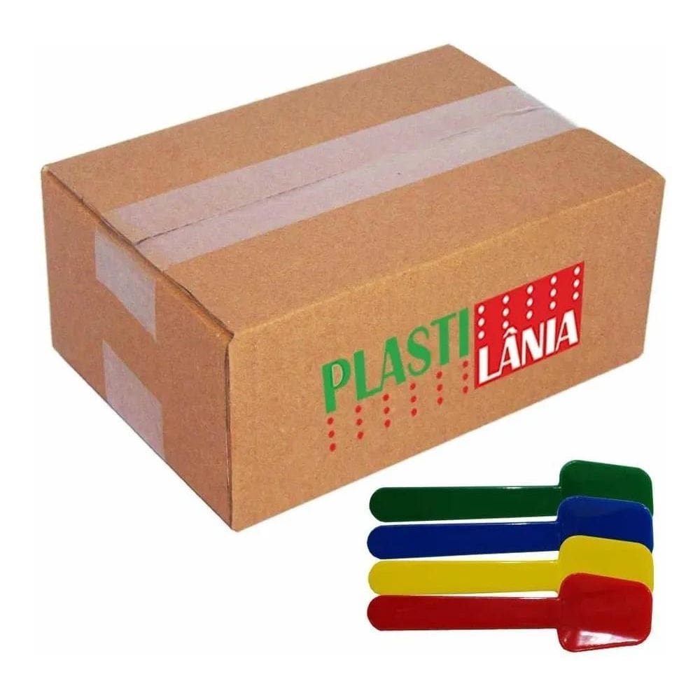 2X Pazinha De Sorvete Plástica Plastilânia Colorida 1000 Un
