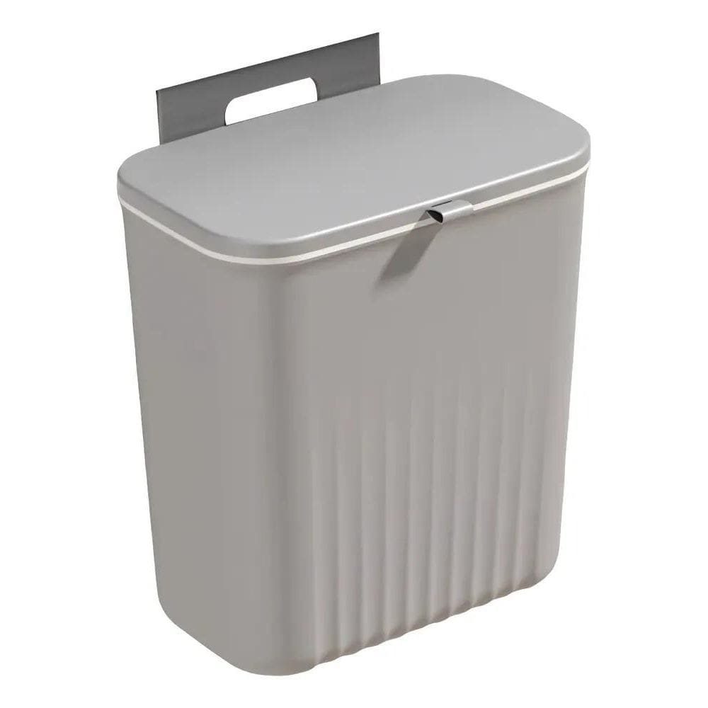 2X Lixeira Suspensa Com Suporte De Pendurar Cozinha 9 Litros