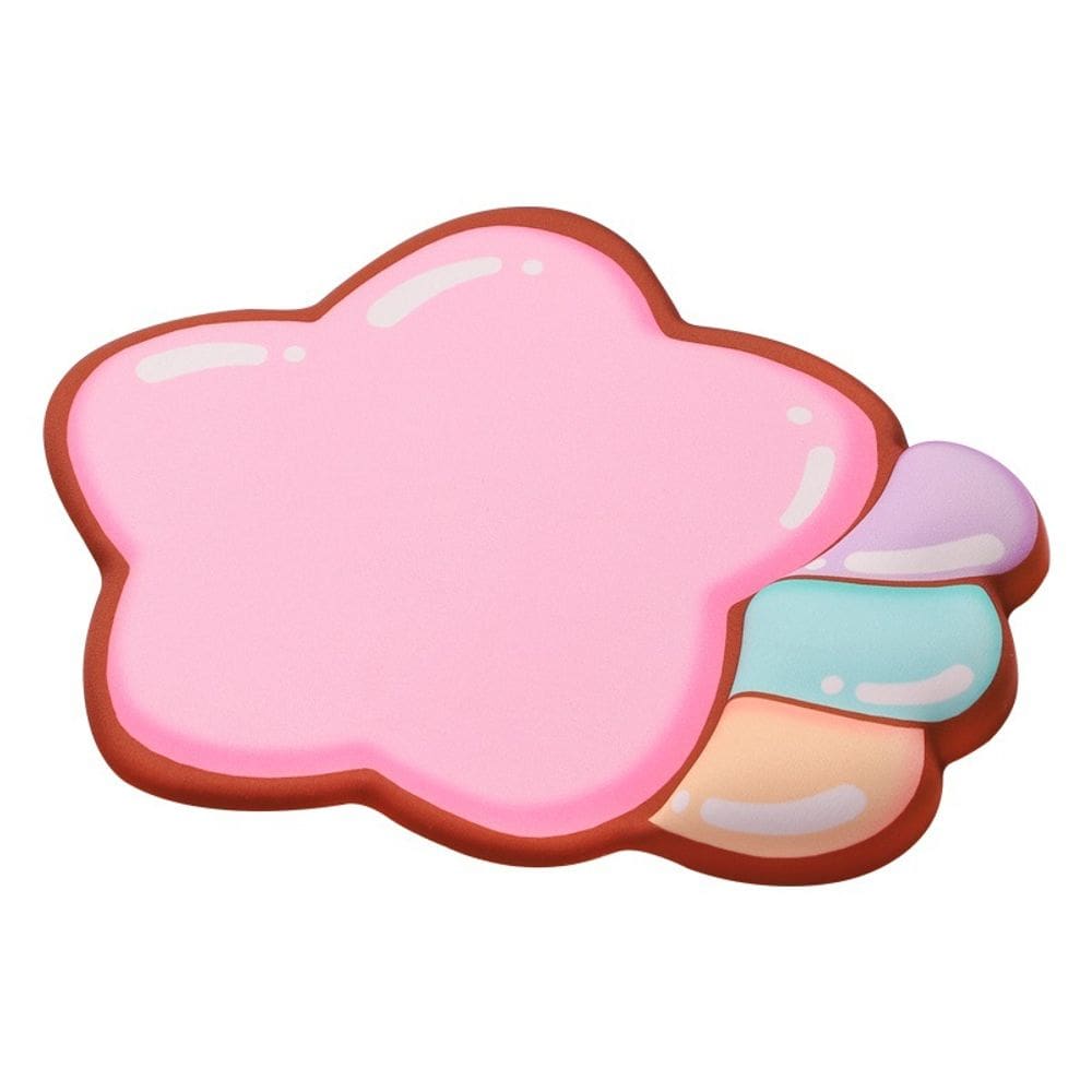 Mouse pad com apoio de pulso Cute Star Shape, 20x24 cm, espuma viscoelástica