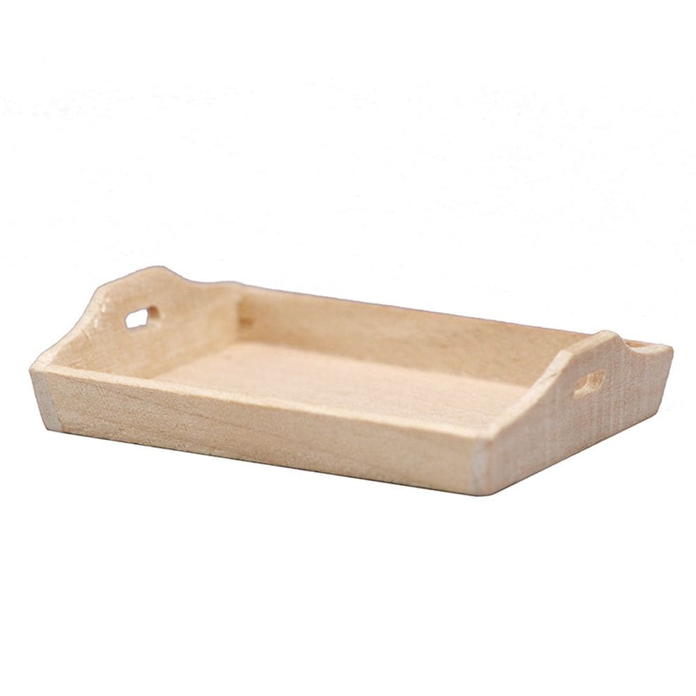 Bandeja de móveis para casa de bonecas em miniatura, escala 1:12, inacabada