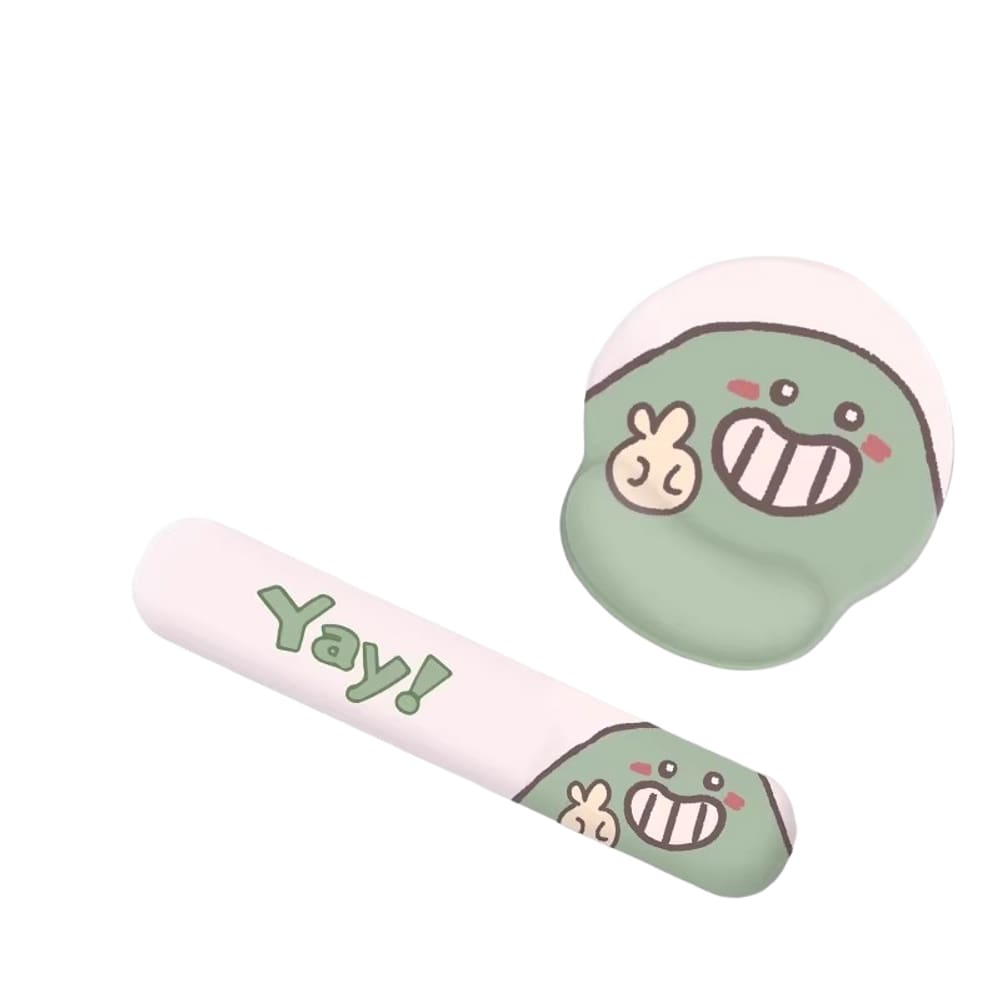 Conjunto de descanso de pulso para mouse e teclado com suporte de pulso