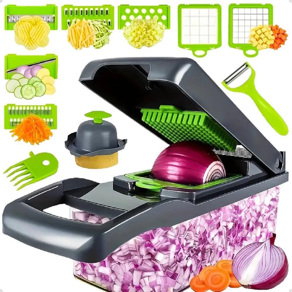 10X Mandolin Julienne Ralador De Legumes Inox Fatiador Cort