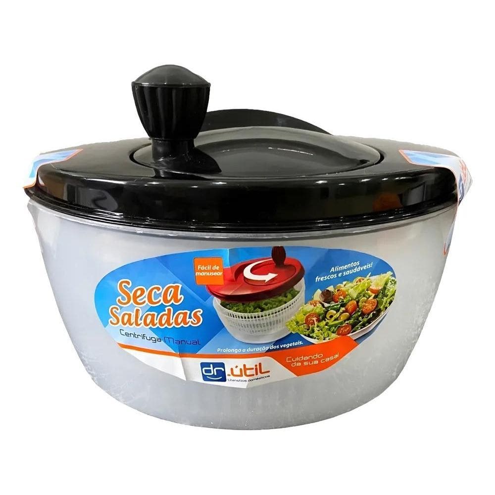 Centrífuga De Salada Secador Verduras Manual 4 Litros