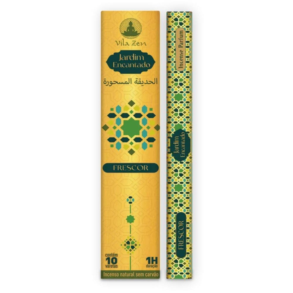 Incenso Vila Zen Linha Árabe Jardim Encantado Com 10 Varetas