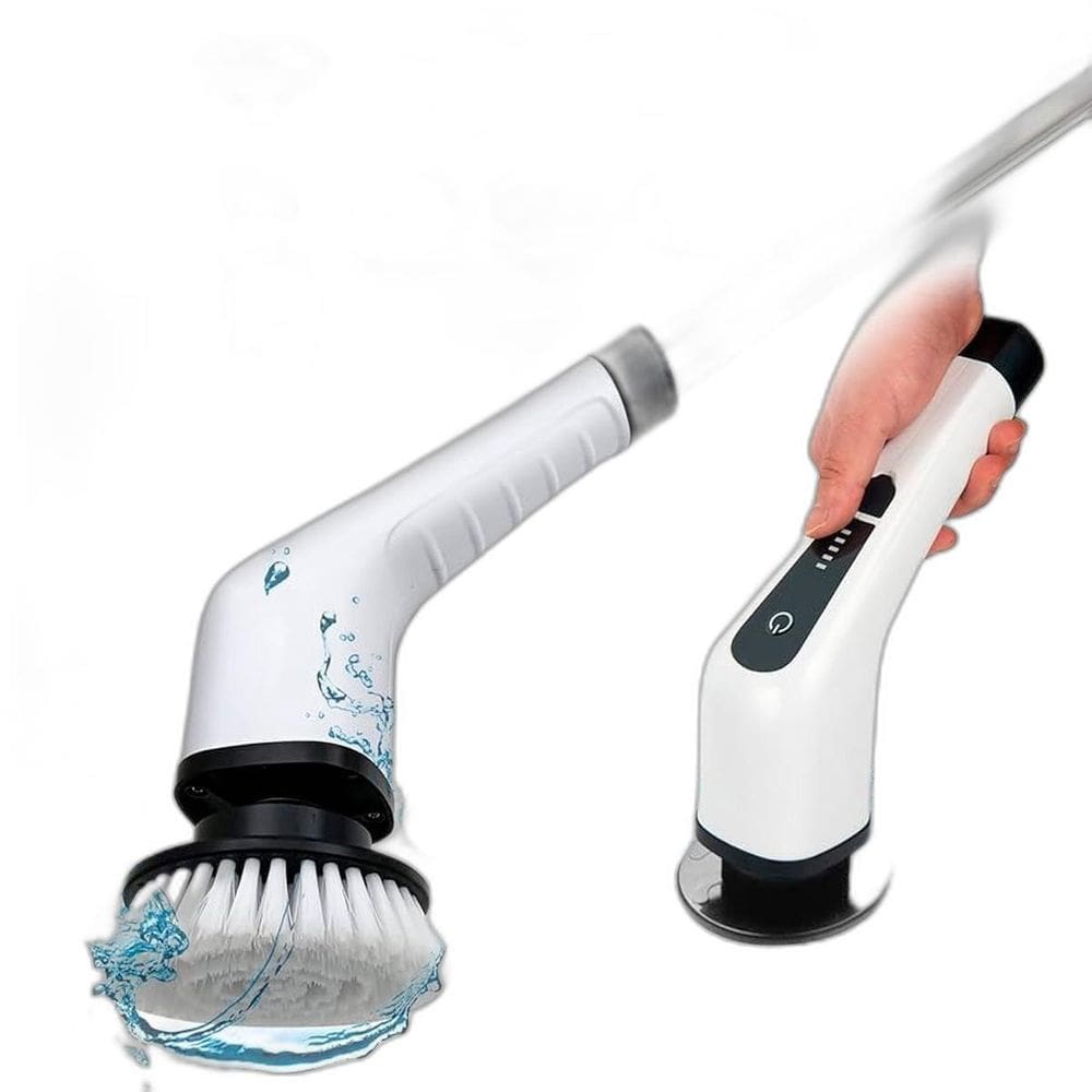 Esfregão Elétrico Giratório Recarregável 360 Limpeza