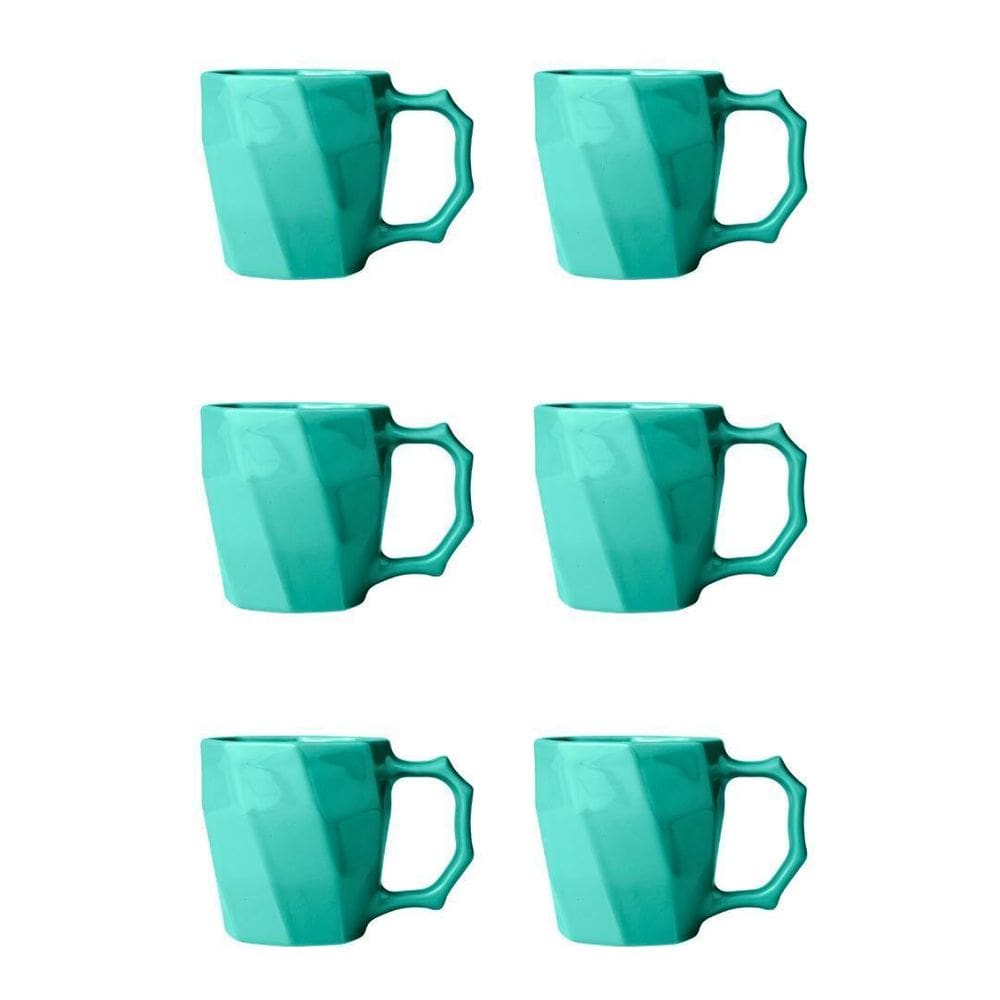 Jogo De Canecas Cerâmica Xícara Café Leite Kit 6 Unid Tifani