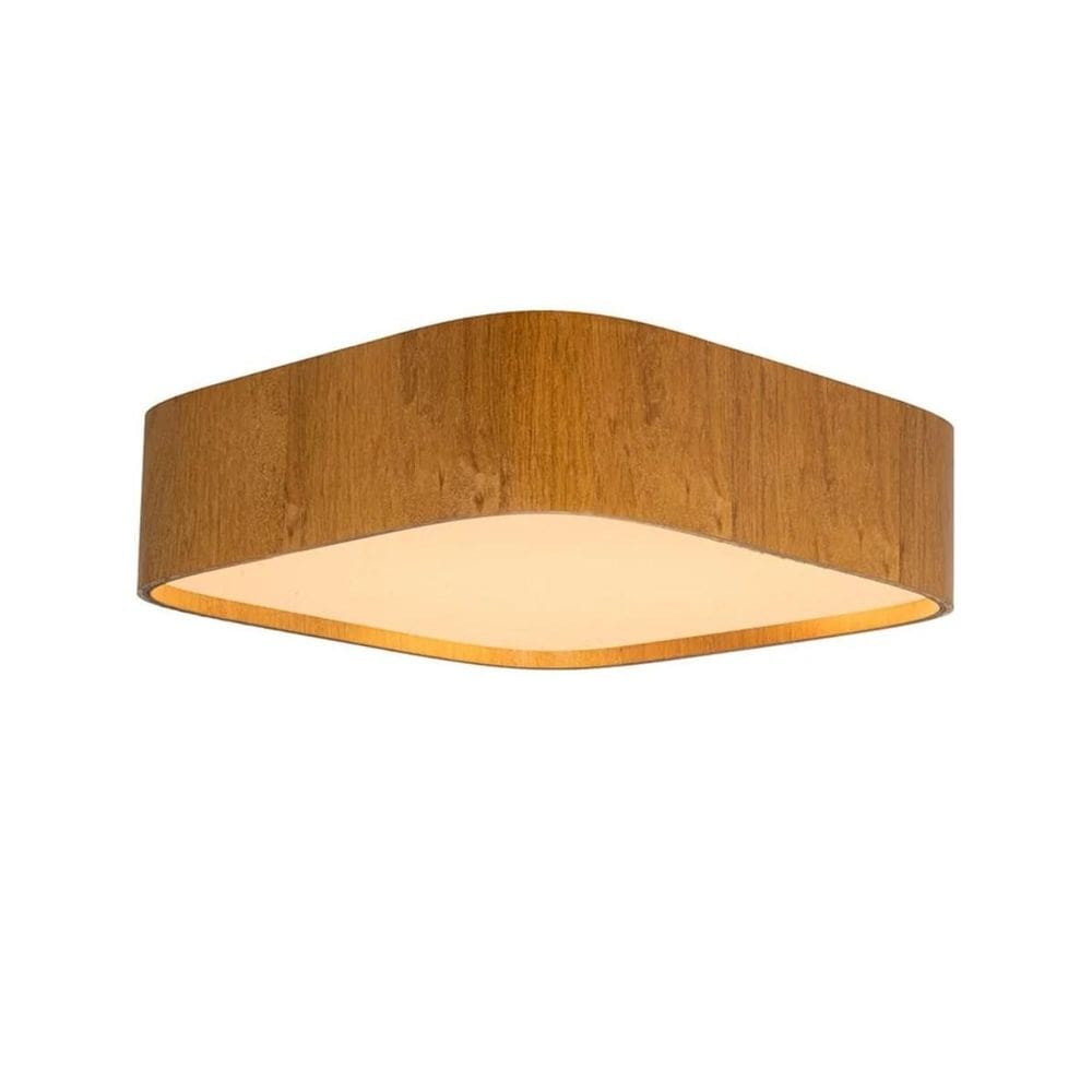 Plafon Classic Lar Lamé 1183 Quadrado 55Cm Madeira