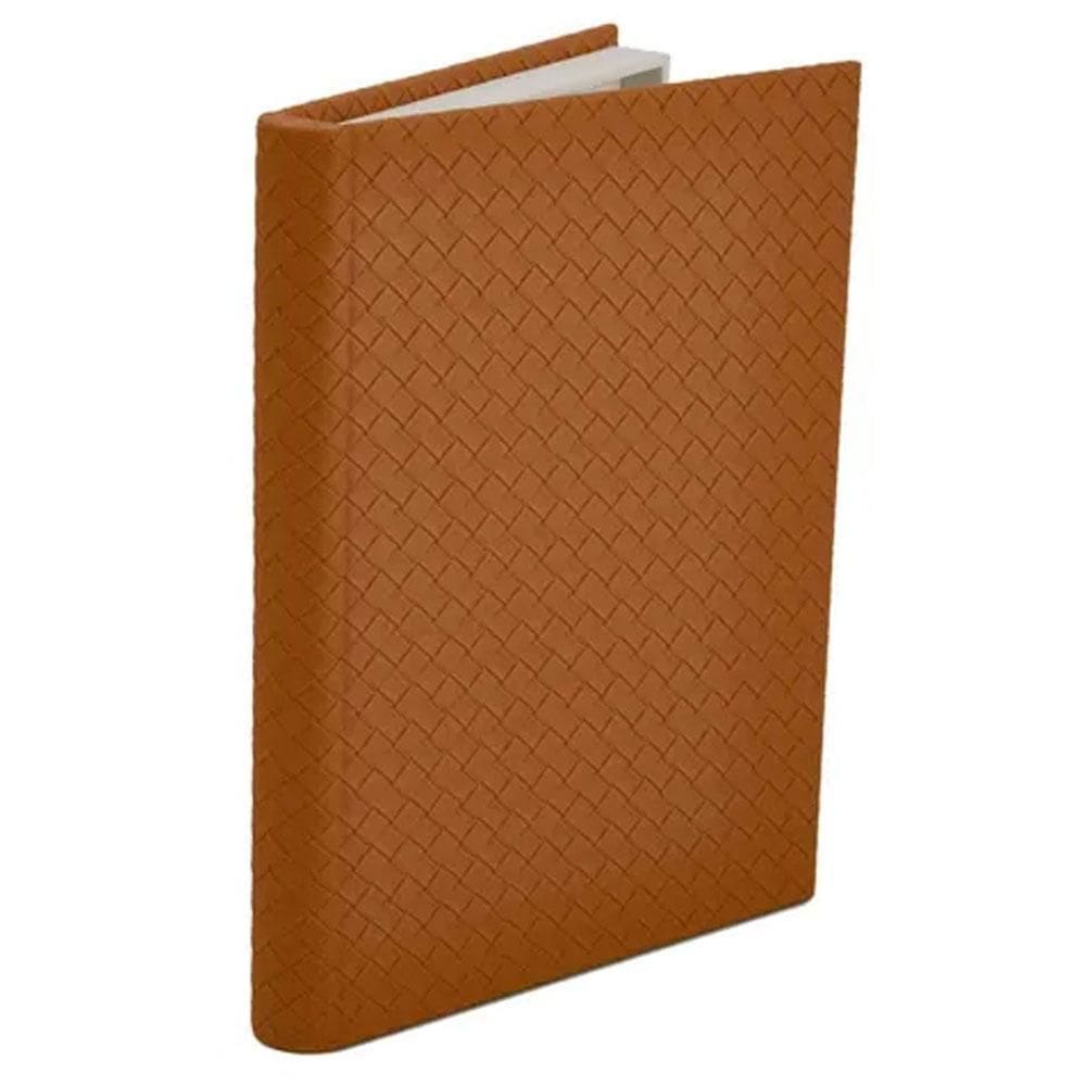 Livro Caixa Decoração Com Revestimento Em Linho Bege