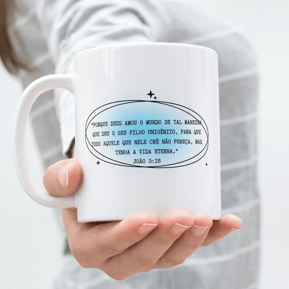 Caneca João 3:16 Personalizada