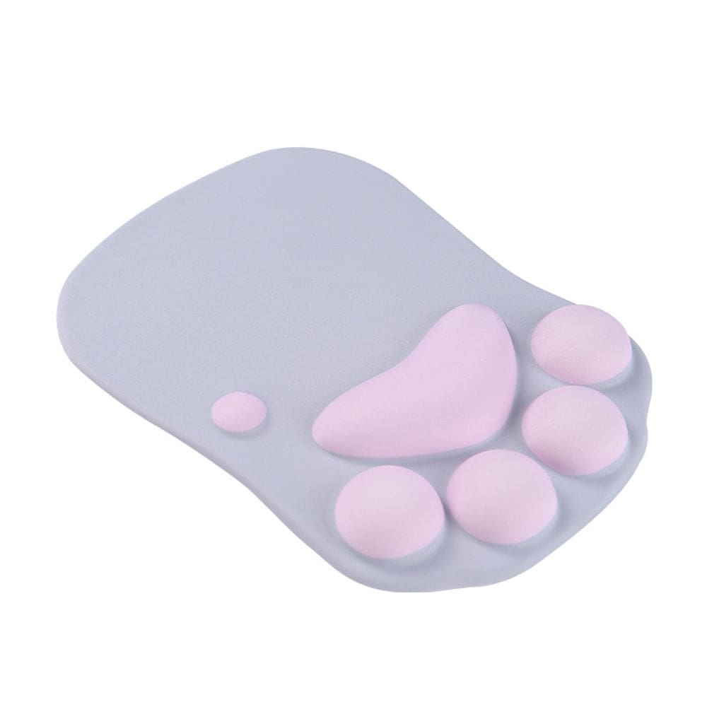 Mousepad Cute Cat Paw de silicone com suporte de pulso 20x27cm