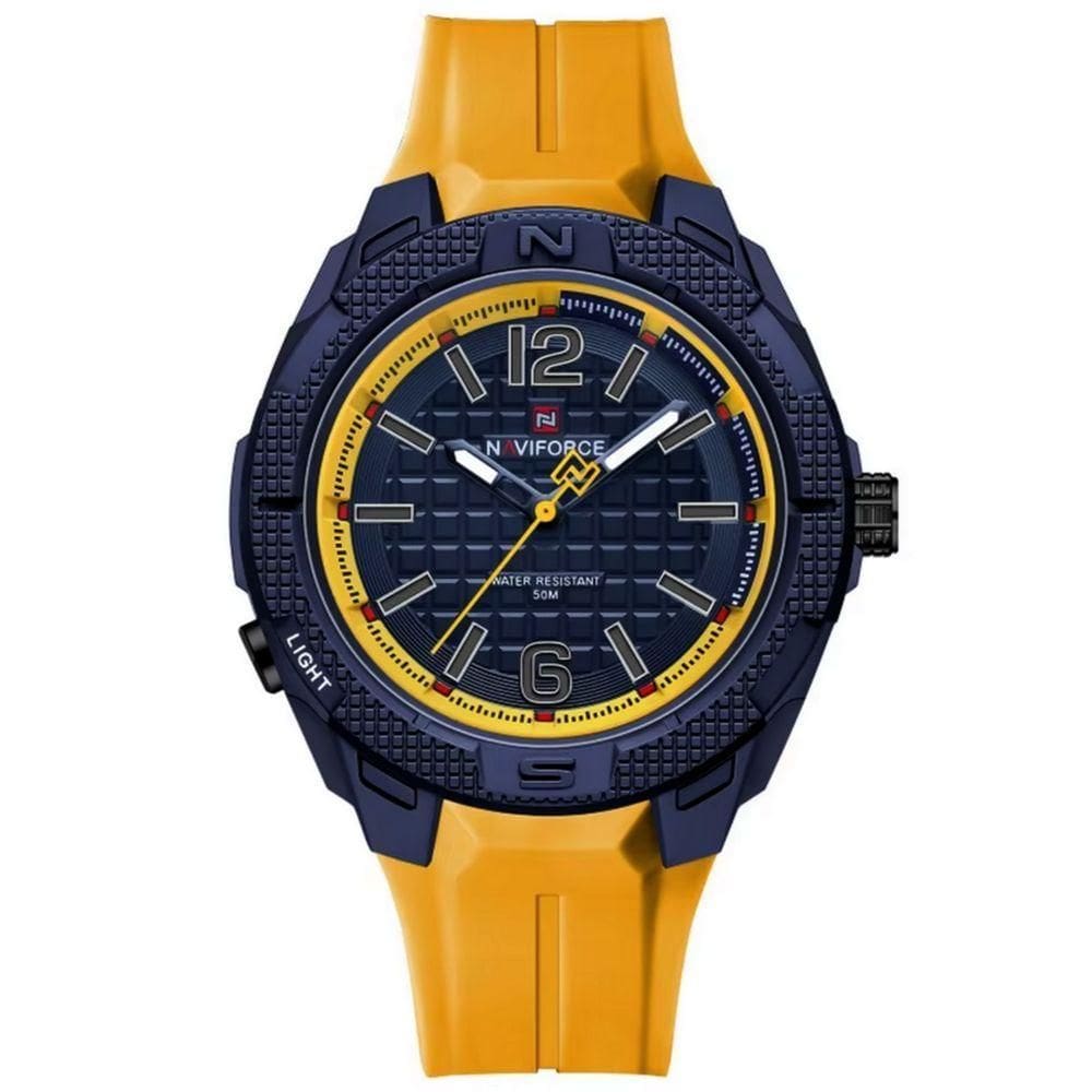 Relógio Masculino Silicone Esportivo Quartzo A Prova D´agua Amarelo