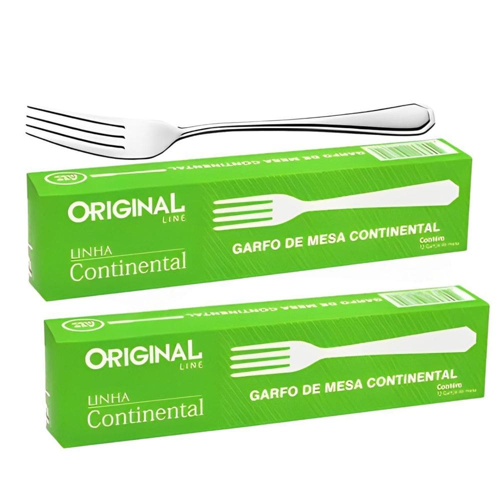 Talheres 24 Garfos De Mesa Continental Aço Inox