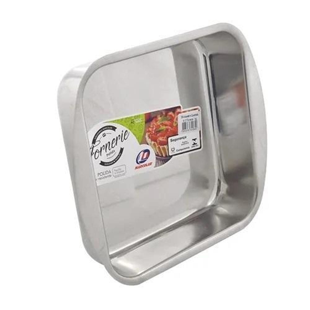 Forma Assadeira Bolo/Torta Quadrada N2 Fornerie - Marcolar