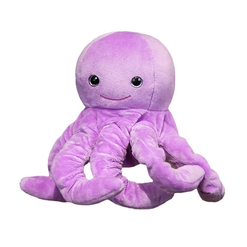 Boneca de pelúcia de pelúcia Octopus Toy, 25-35 cm, fofa, roxa, Oc