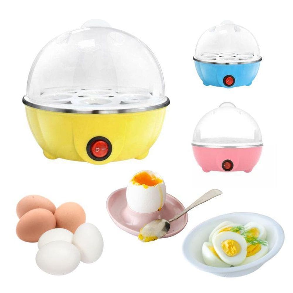 Cozedor Para 07 Ovos À Vapor 110V Mini Panela Elétrica 350W