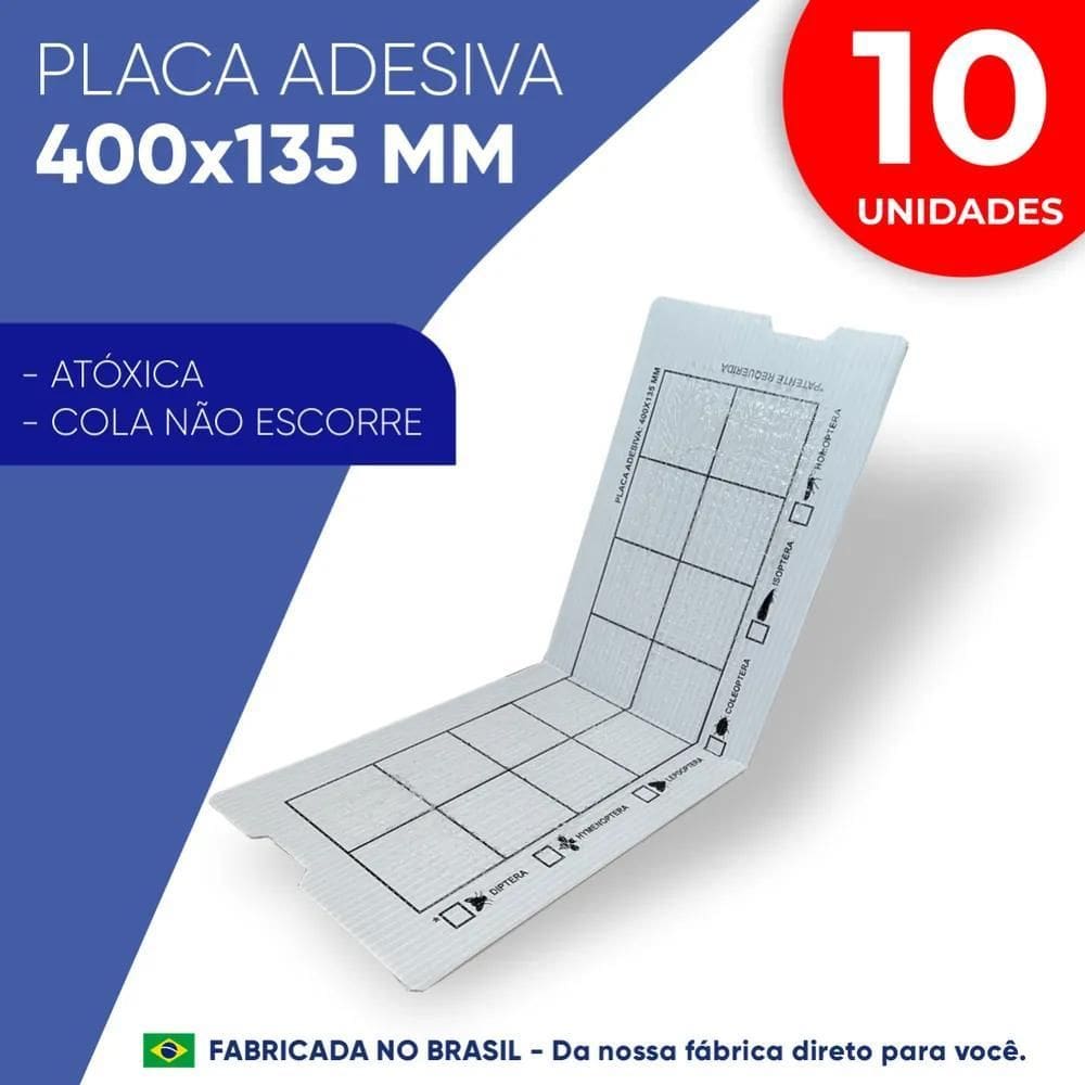 2X 10 Peças Refil 400X135Mm Armadilha Pega Mata Mosca Mosqui