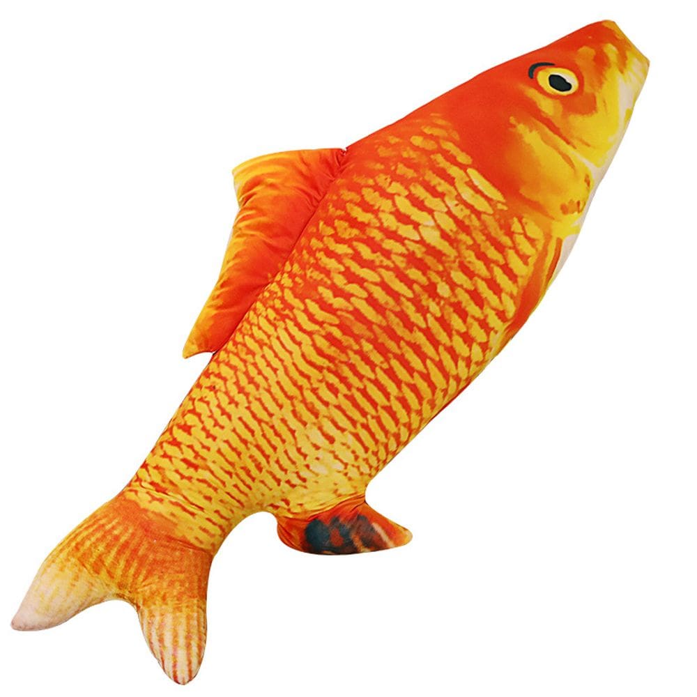 Boneca de brinquedo de pelúcia, carpa realista, 40 cm, recheada macia