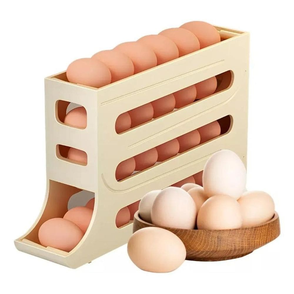 Suporte Organizador De Geladeira Cozinha 30 Ovos 4 Andar