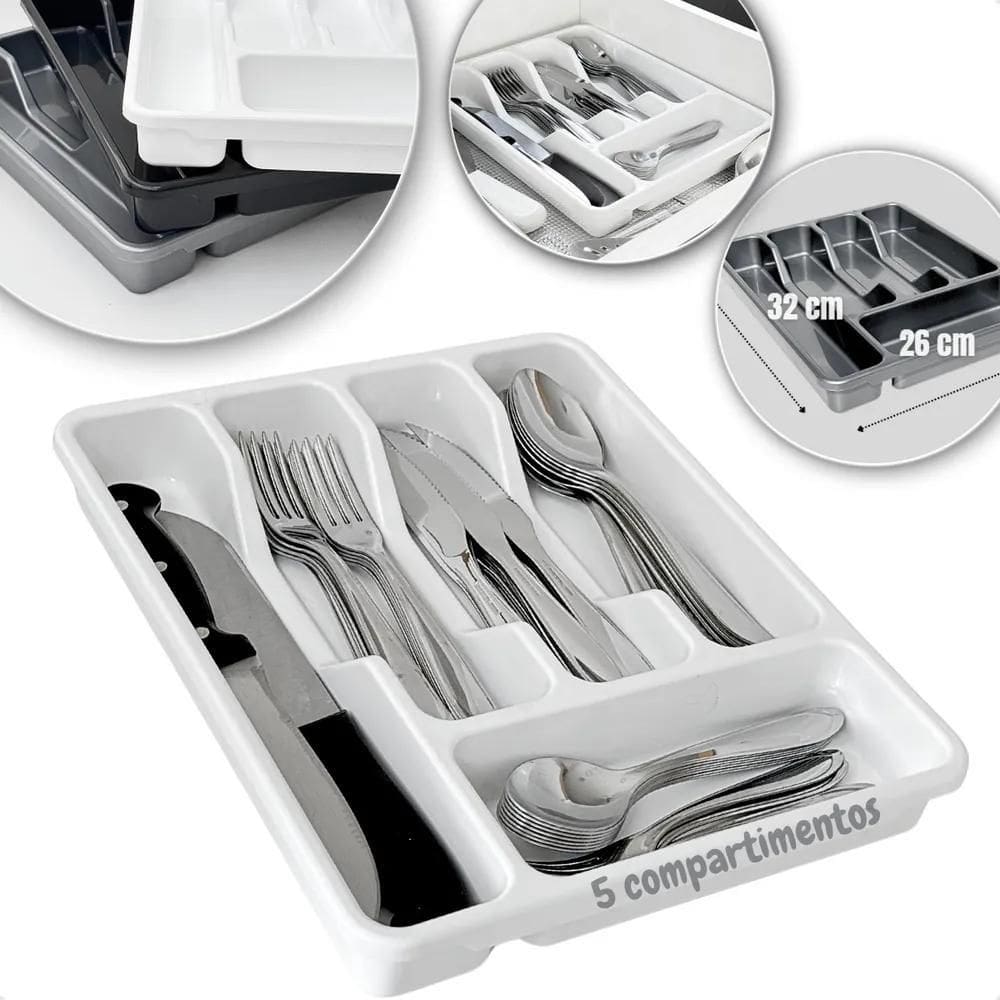 2X Porta Talheres Organizador De Gaveta De Cozinha Resistent