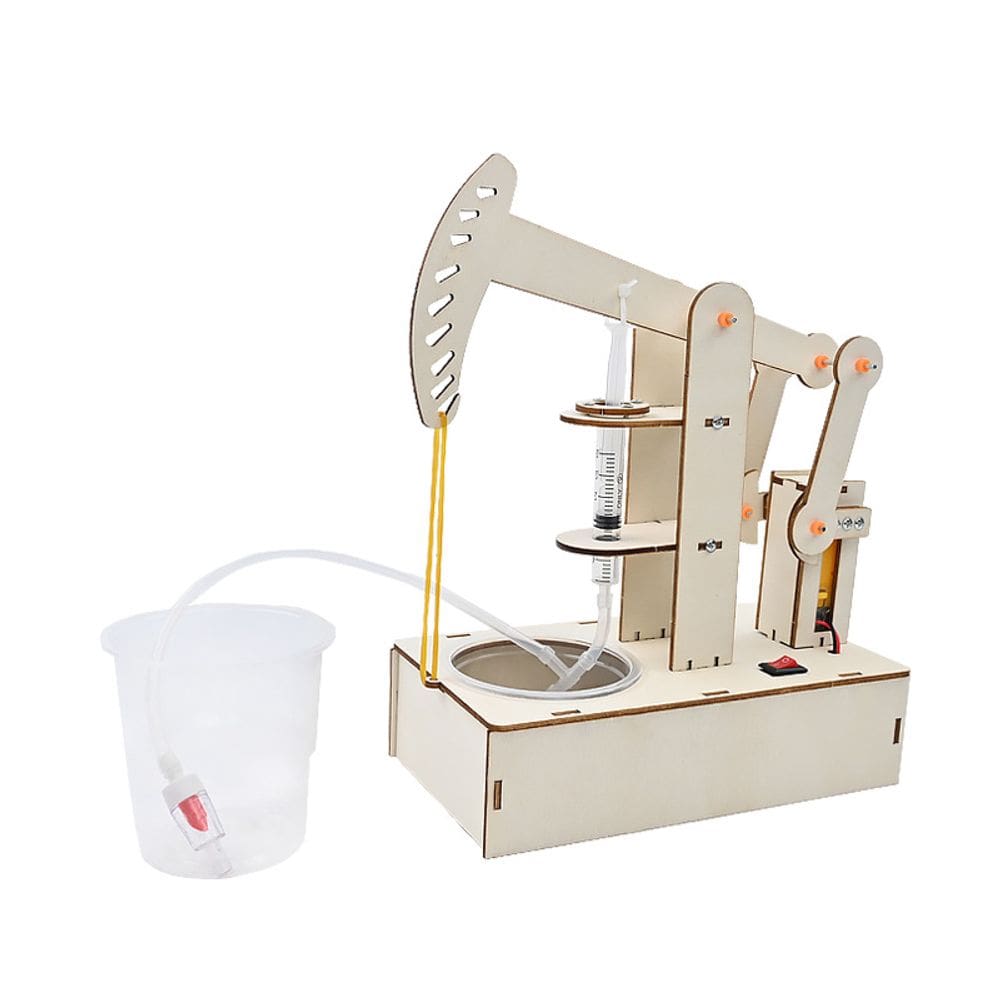 Kit de máquina de bombeamento de óleo de madeira Science Experiments para crianças