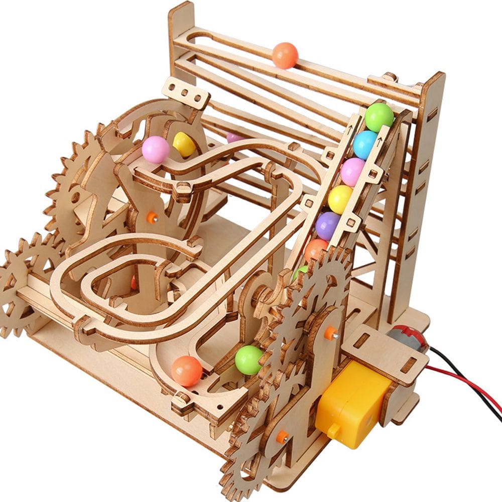 Experimentos científicos DIY Wooden Marble administram crianças de 8 a 14 anos