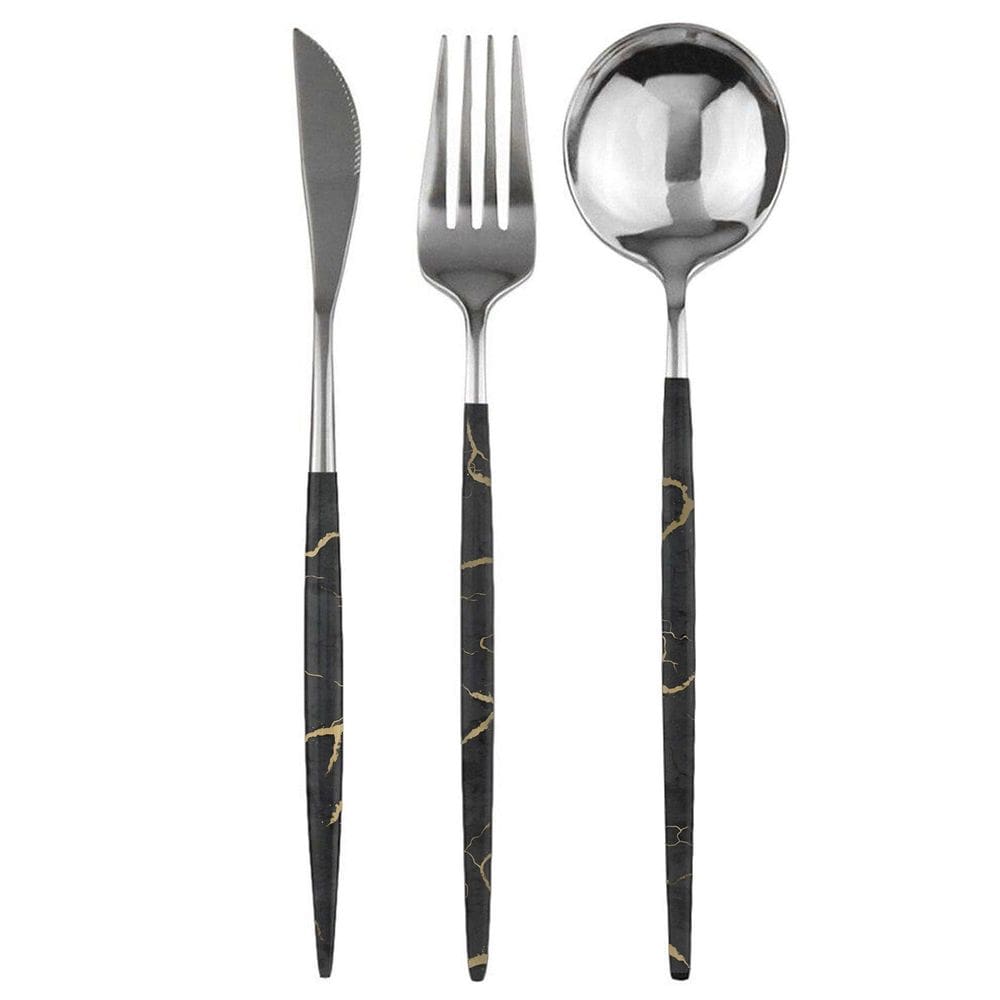 Garfo Colher Faca Conjunto De Talheres 18 Peças Slim