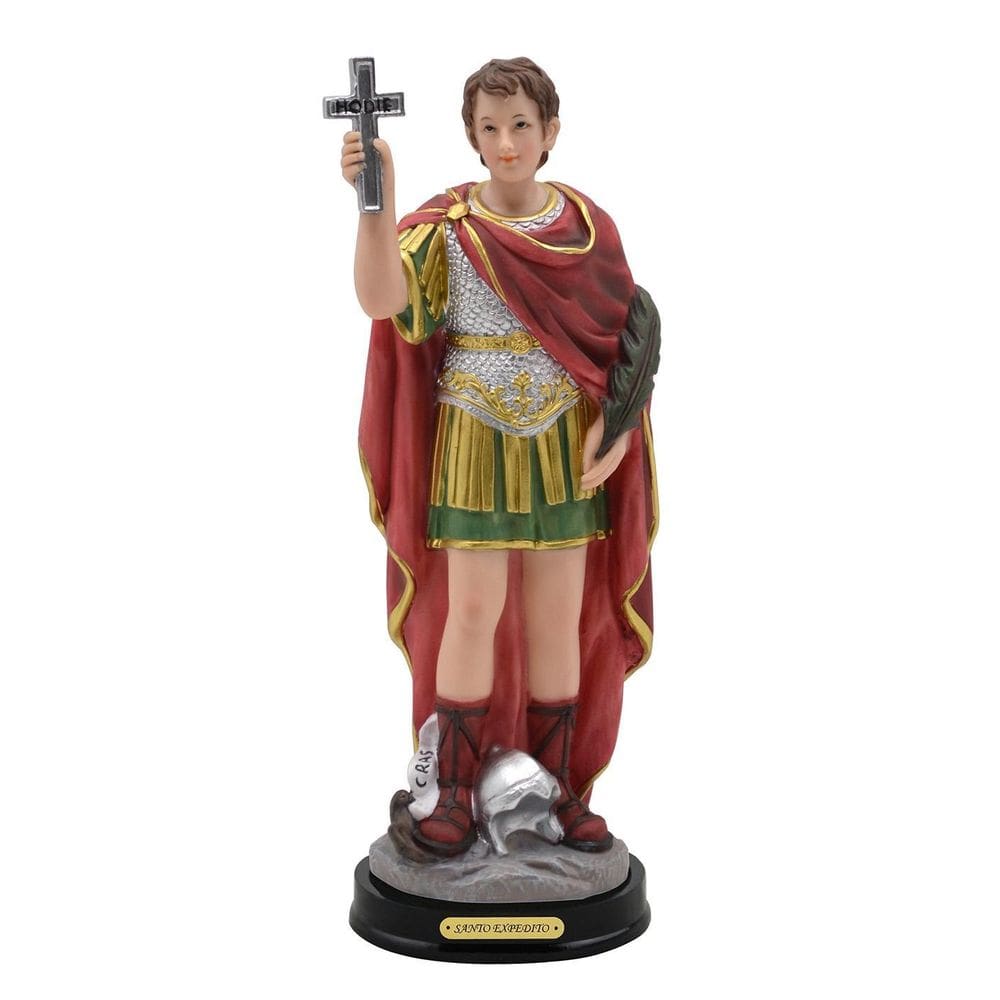 Imagem Religiosa Santo Expedito De Resina 14Cm
