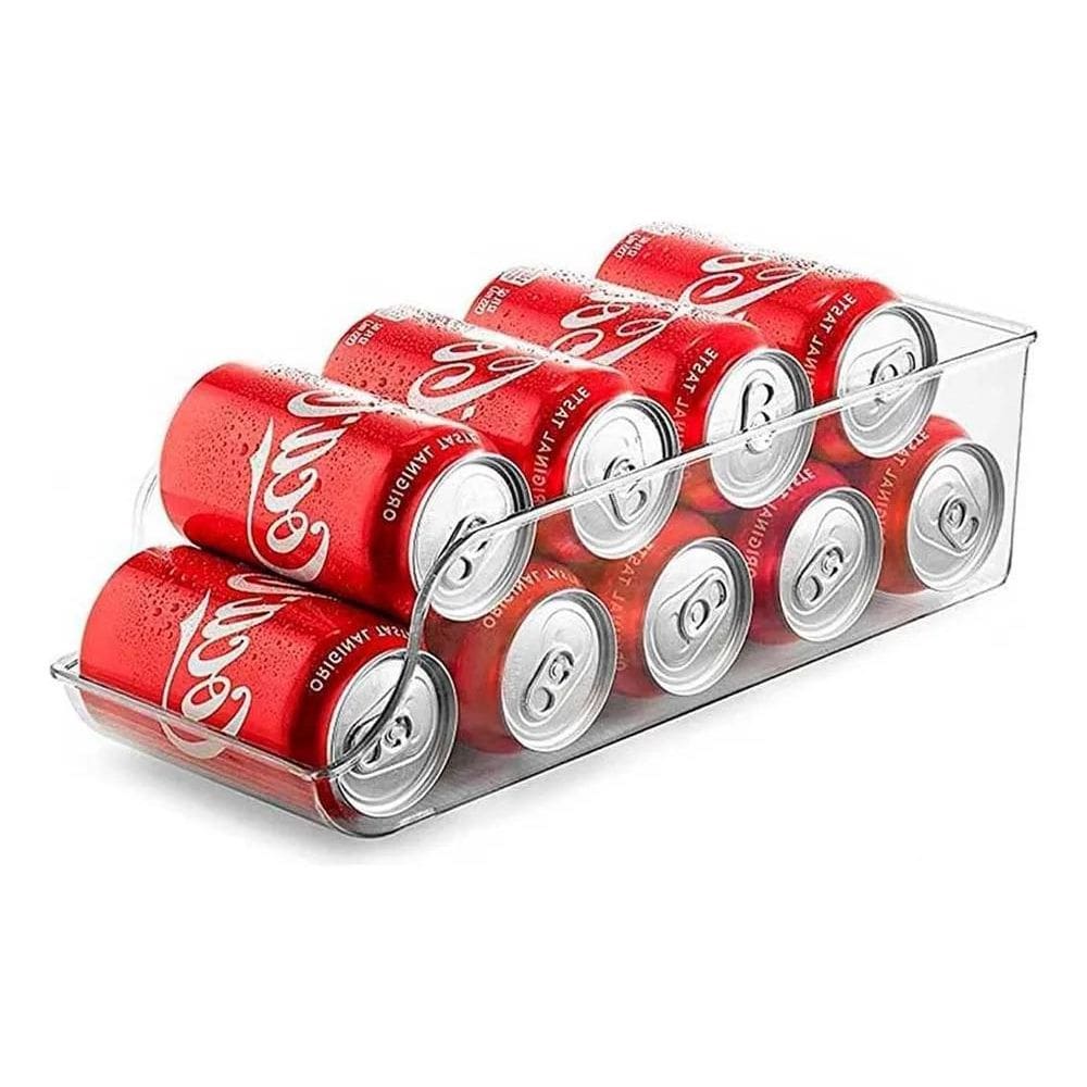 2X Porta Latas Organizador De Geladeira 3,6 L Plasutil