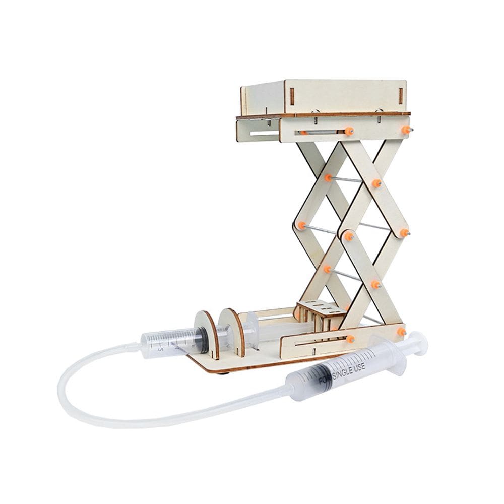 Kit científico Elevador hidráulico de madeira DIY STEM Physics Kids