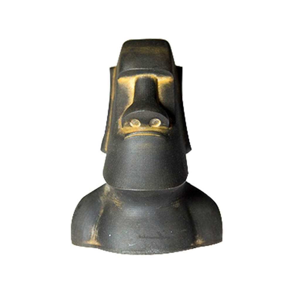 Escultura: Estátua nórdica de resina com cabeça de Moai, feita à mão, Ilha de Páscoa