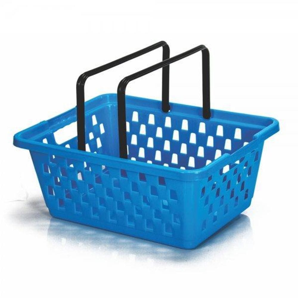 Cesto De Mercado Multiuso 14 Litros Azul 2525 Ercaplast