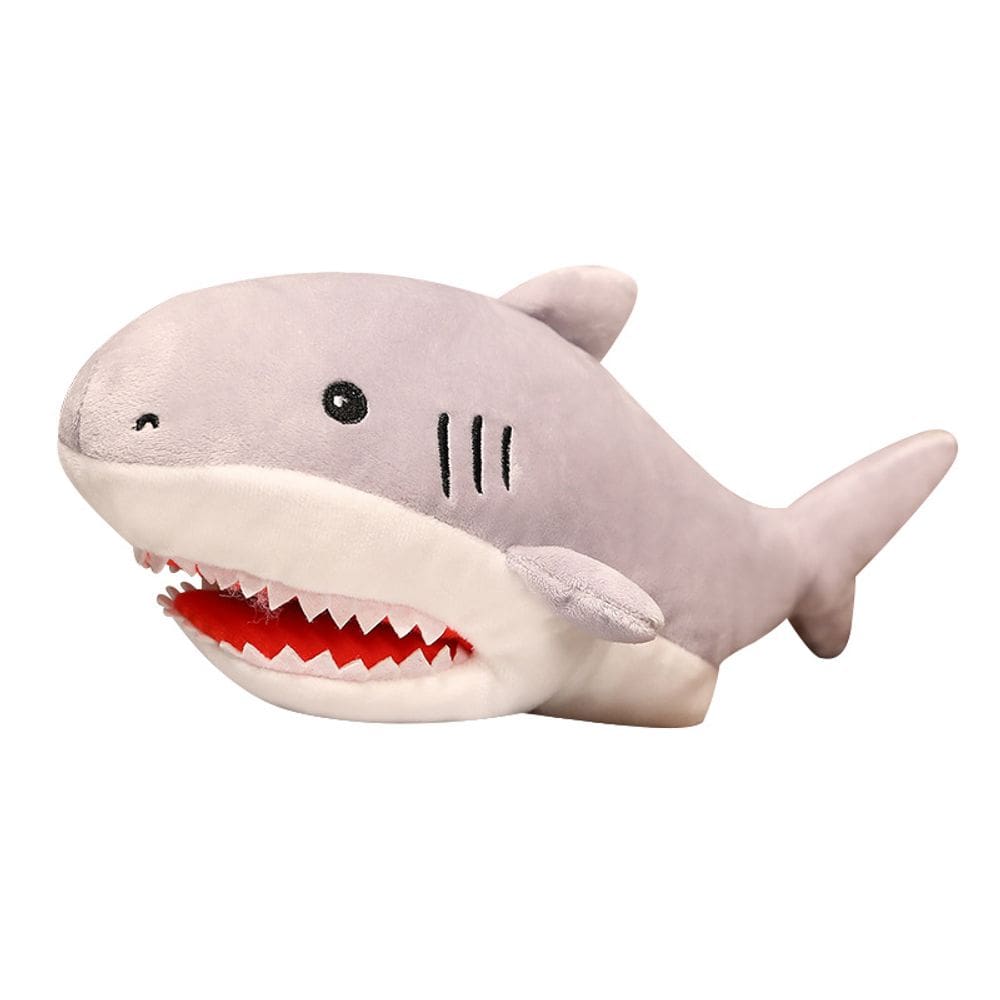 Brinquedo de pelúcia Hand Puppet Cartoon Shark 30 cm de pelúcia