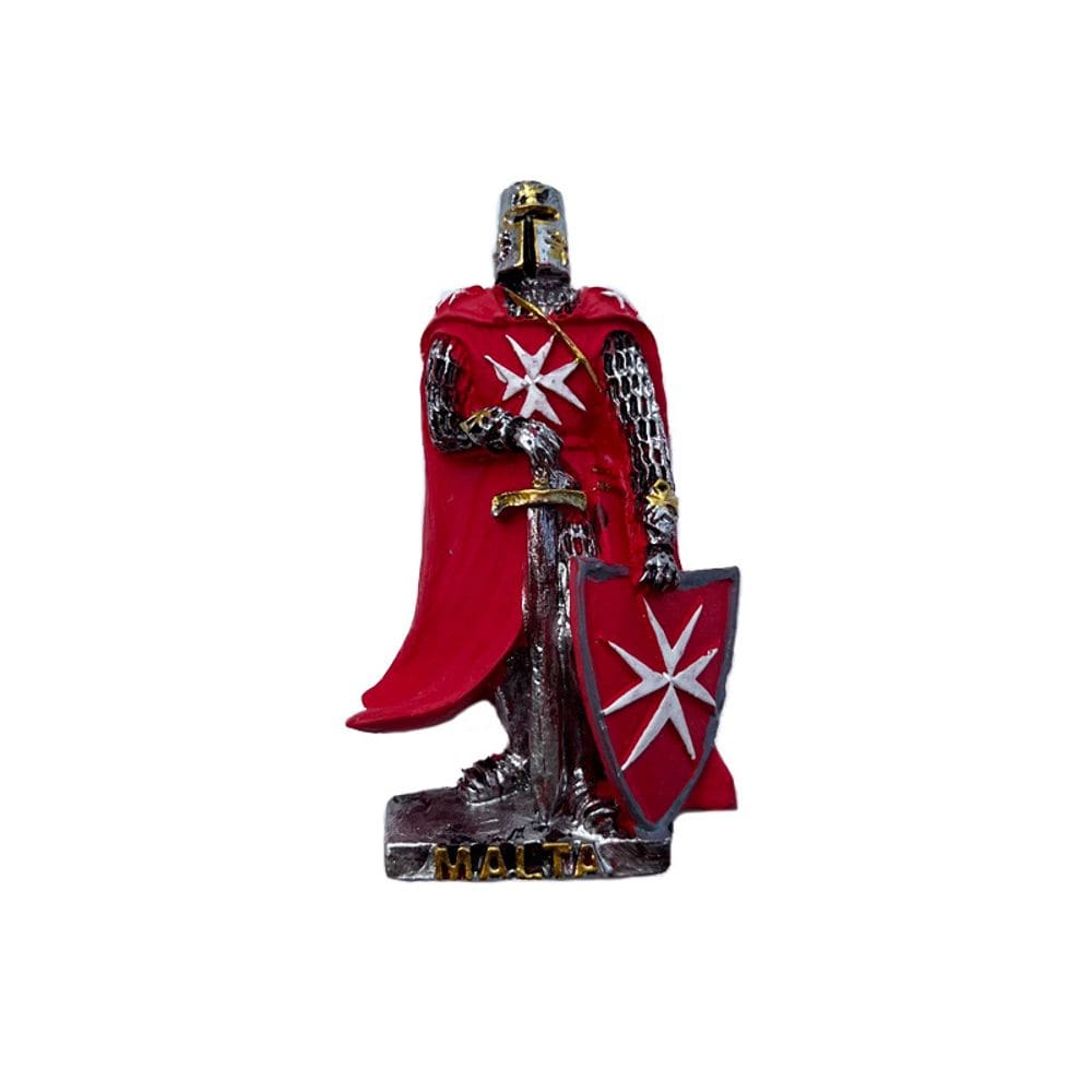 Ímã de geladeira Maltese Knight Crusader 3D Resin Medieval Sol