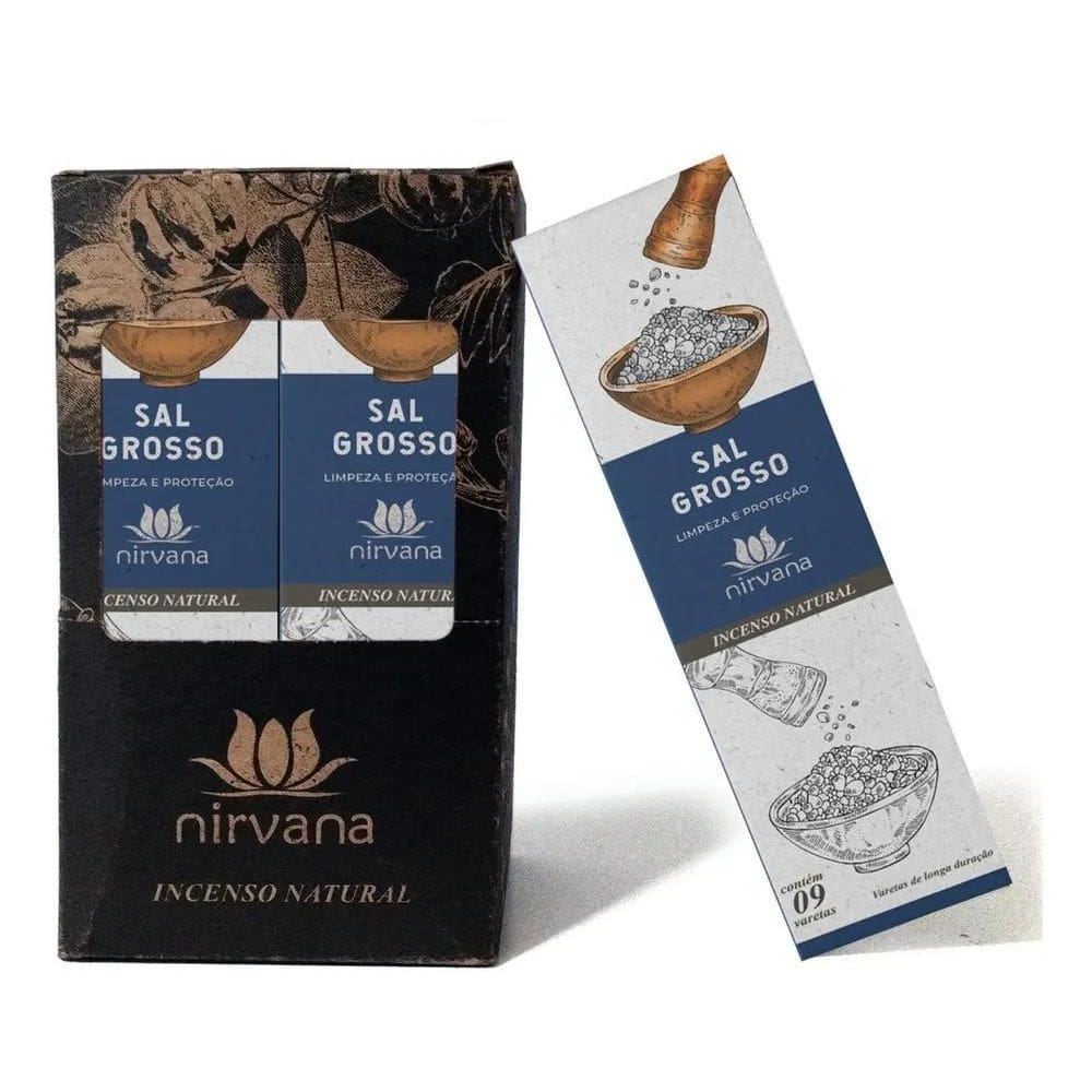 Incenso Nirvana - Linha Tradicional - Aromas Fragrância Sal
