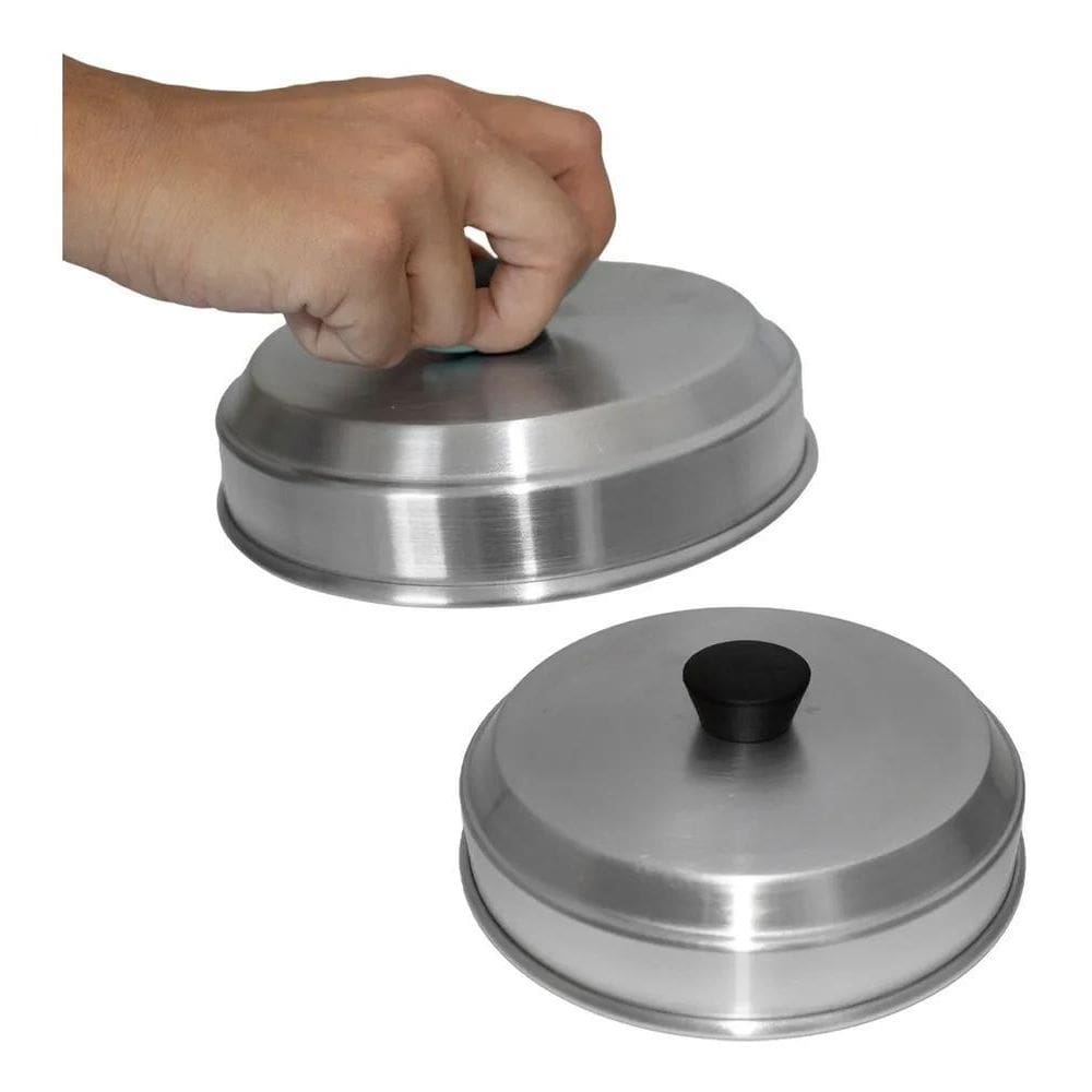 2X Abafador De Hamburguer Tampa Para Abafar 16Cm Kit 2 Unida