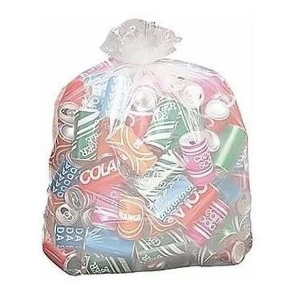 Saco Para Lixo 200 L Transparente 90X110X 0,12 C/200  2Pct