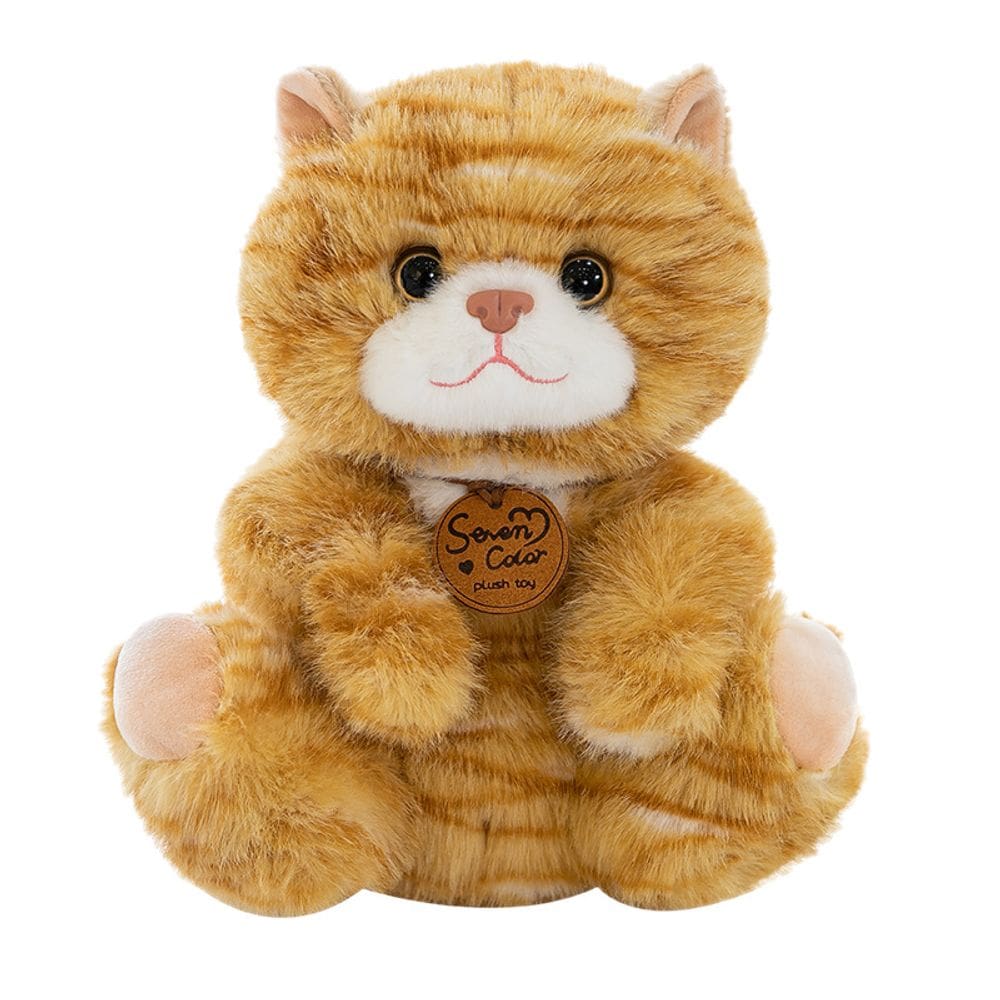 Brinquedo de pelúcia Soft Cartoon Orange Tabby Cat 25 cm