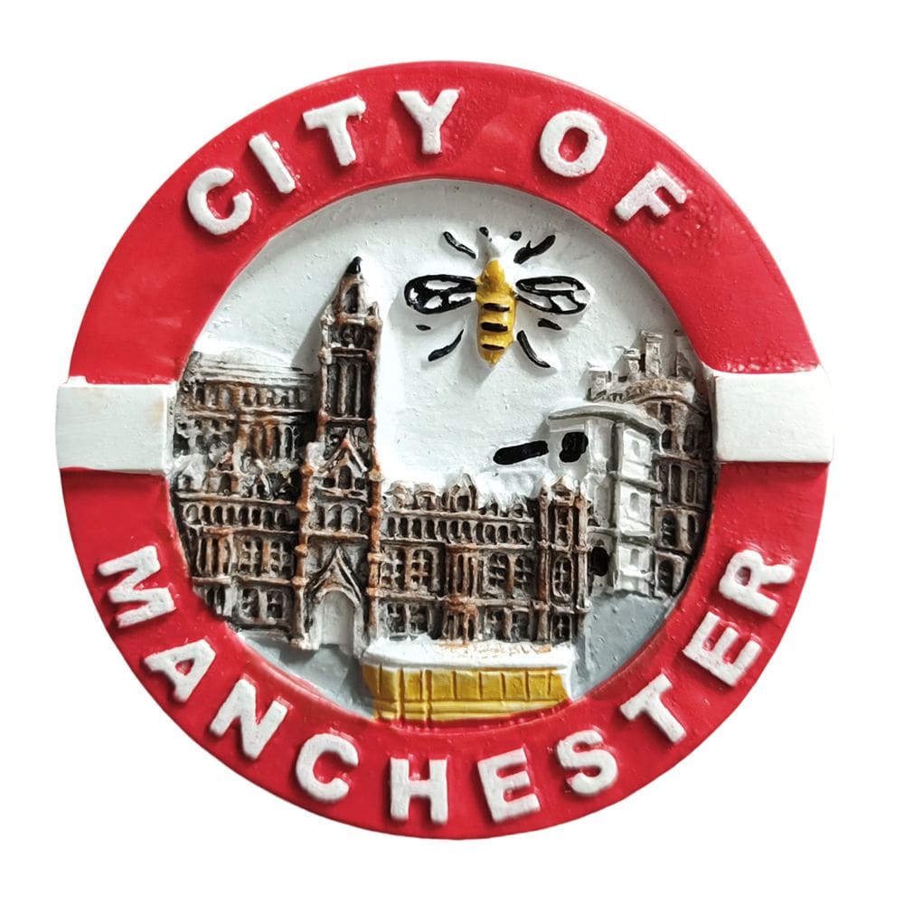 Ímã de geladeira Manchester City Landmark 3D Resin Design