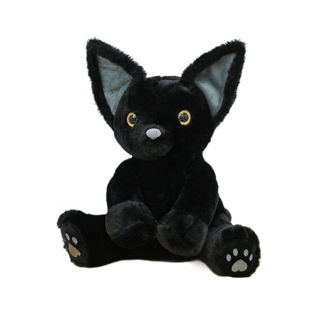 Brinquedo de pelúcia Cartoon Cat Stuffed Kitty Animal Dol 55 cm preto