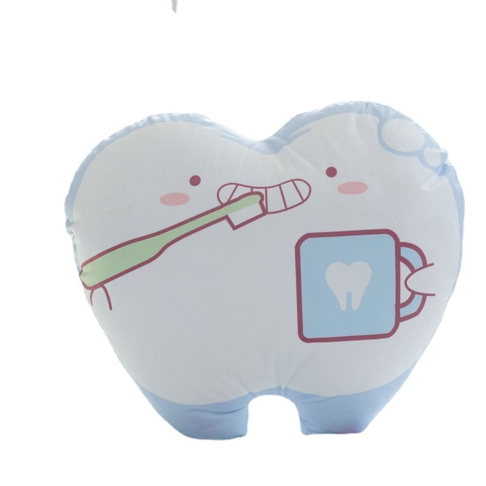 Boneca dentária macia de pelúcia, desenho animado, dente de pelúcia, 30x32cm