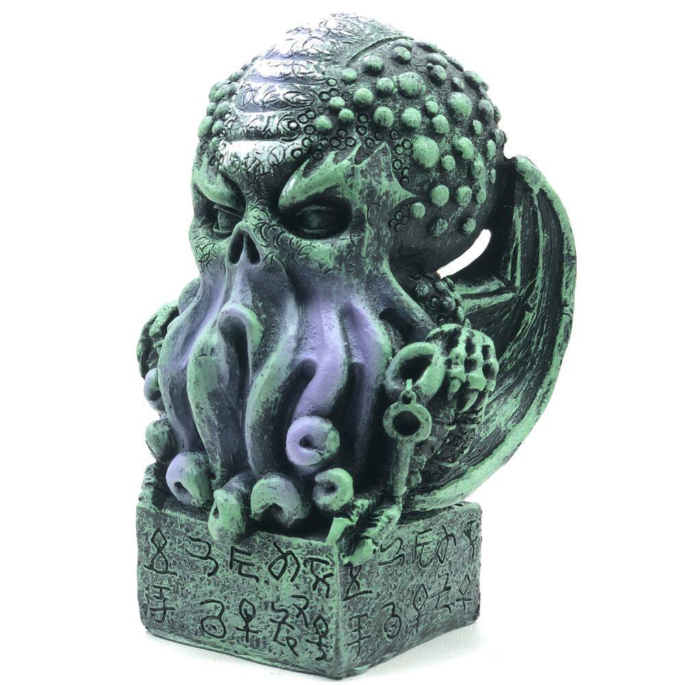 Estátua de resina Lovecraftiana e escultura em figura de Cthulhu Mythos