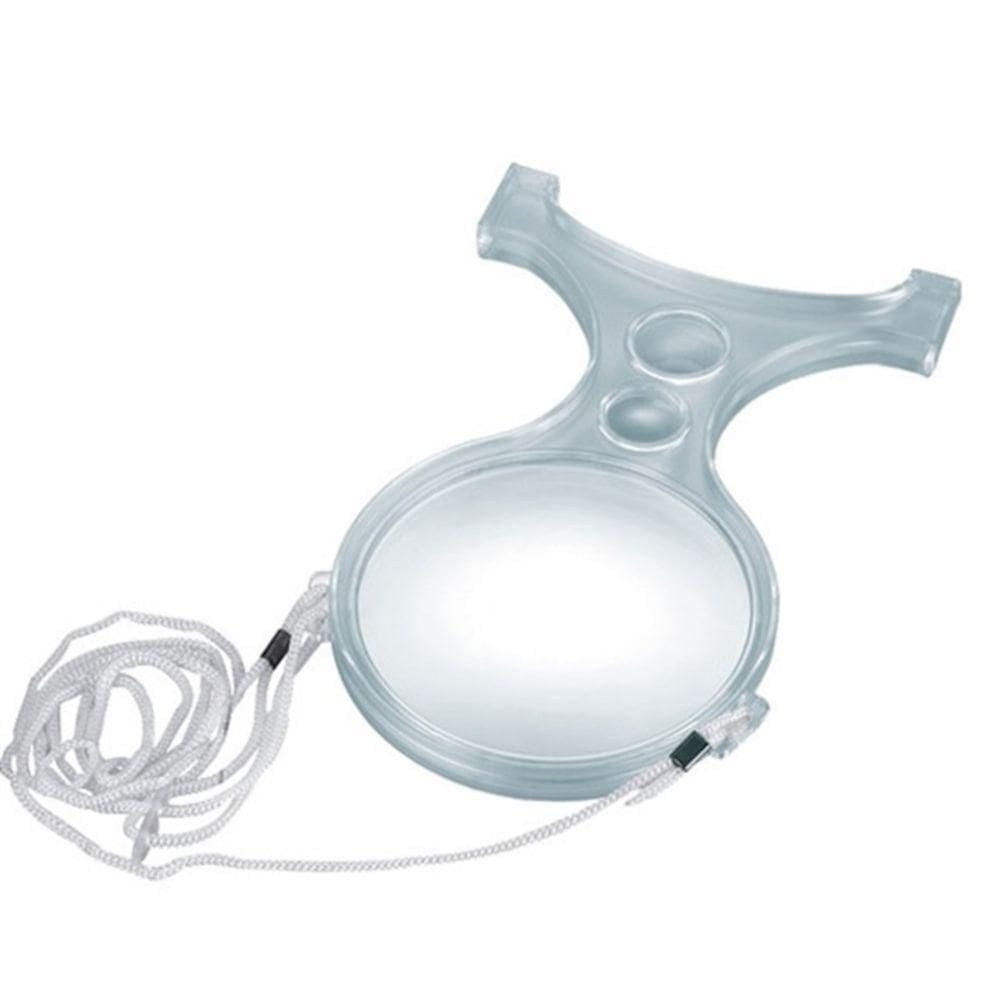 Lupa Pescoco Maos Livres Aumento 2x 5x 8x Trifocal Mesa Bancada Lente Aumento Portatil Multiuso Leitura Reparo Praticida