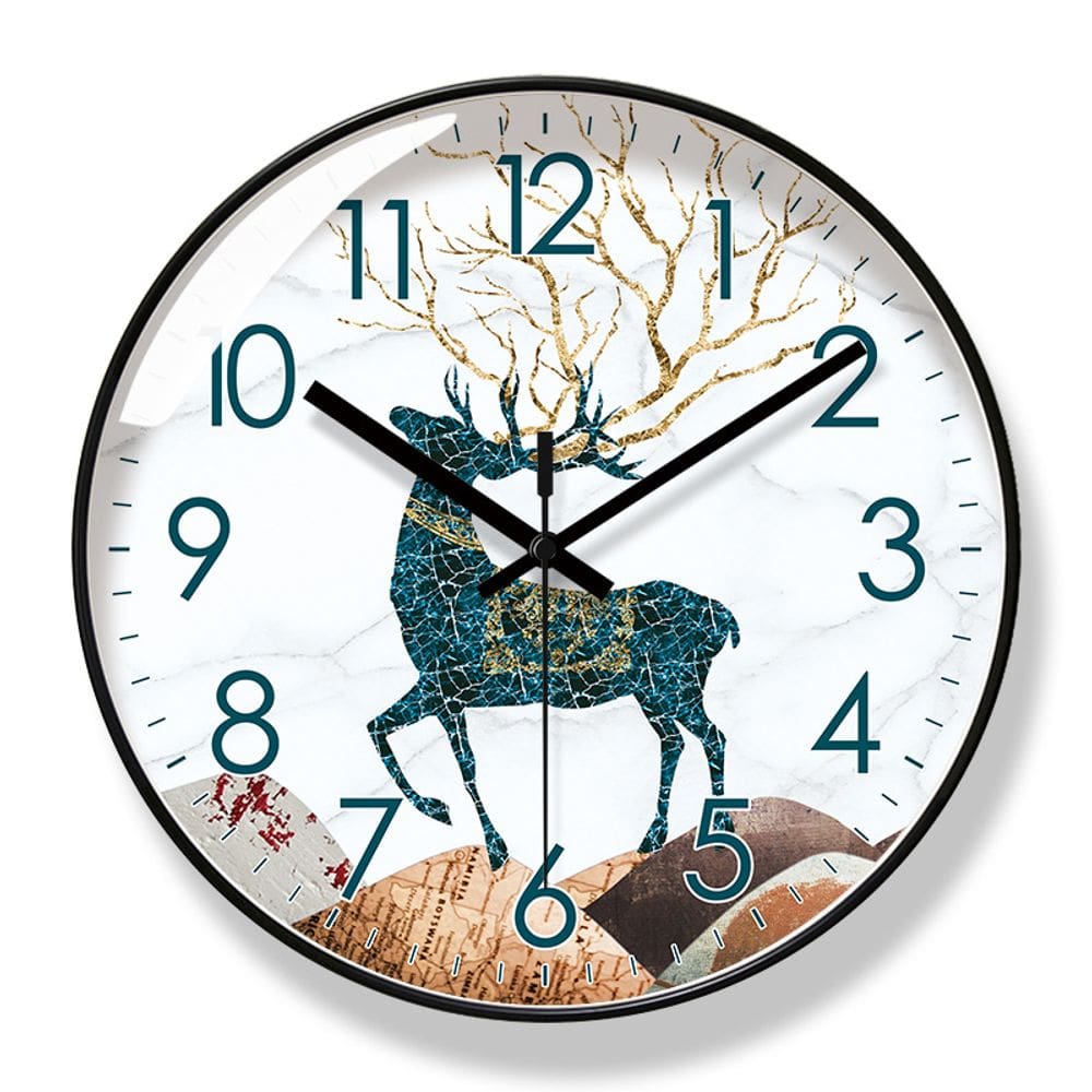 Relógio de parede elegante em estilo nórdico de 30 cm Silent Non-Tick