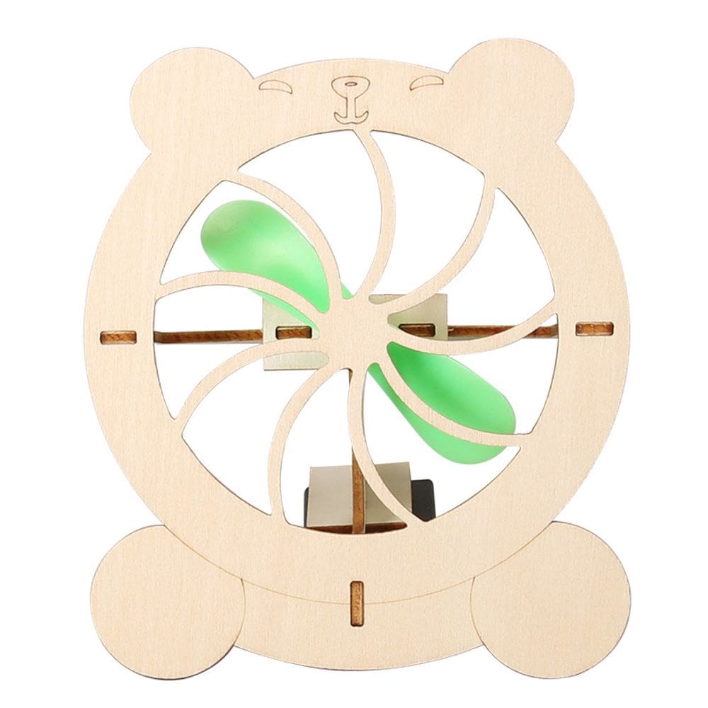 Kit científico: ventilador de urso de madeira para crianças DIY STEM Science Exp