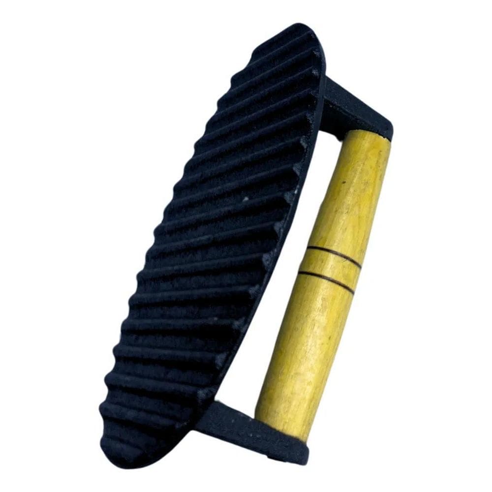 Prensador Amassador De Ferro Fundido Para Bife Carne Hambúrger