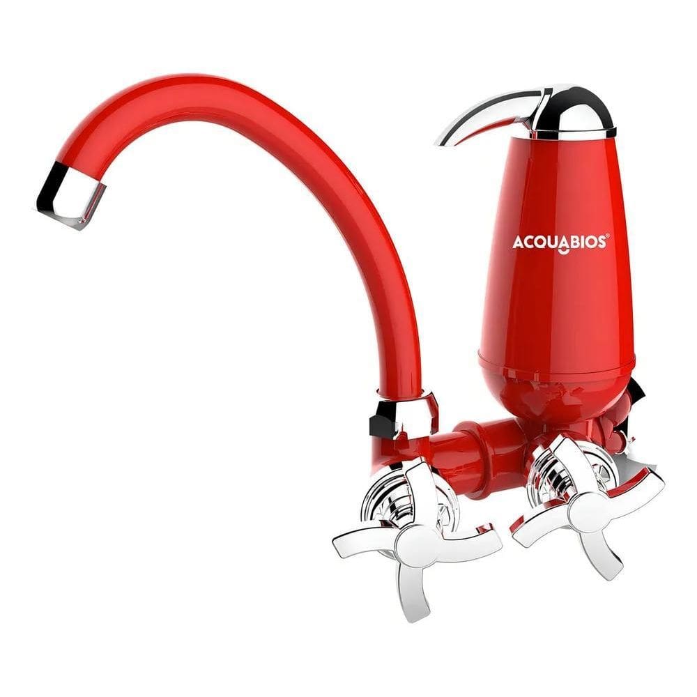 10X Filtro Com Torneira De Parede Acquabios E05 Preto Acaba